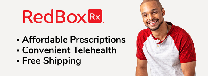 RedboxRX prescriptions, telehealth, free shipping